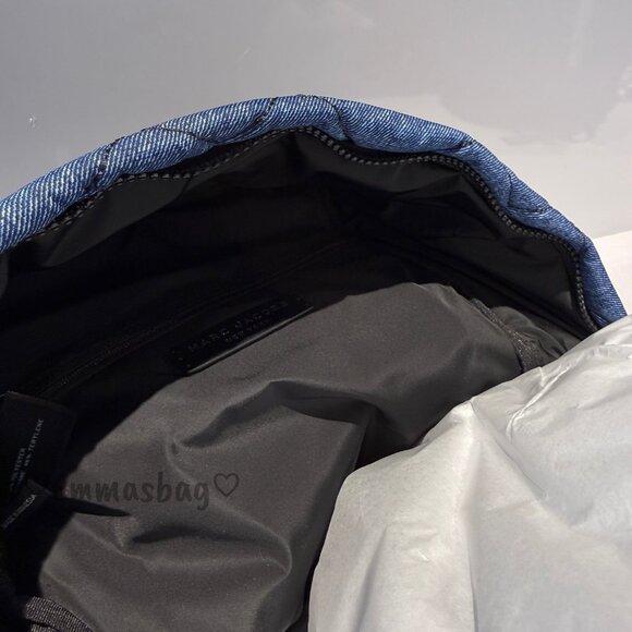 Marc Jacobs Quilted Small Backpack 4S6HBP003H02 DENIM BLUE $278 main image 4